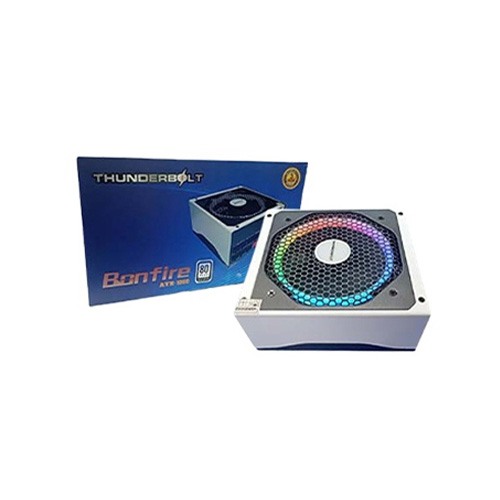 THUNDERBOLT 750W GAMING RGB FAN POWER SUPPLY WHITE THUNDERBOLT 750W GAMING RGB FAN POWER SUPPLY WHITE