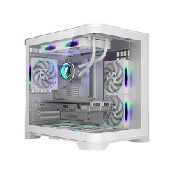 1ST Player UV5 M-ATX FCR ARGB Desktop Case (White)