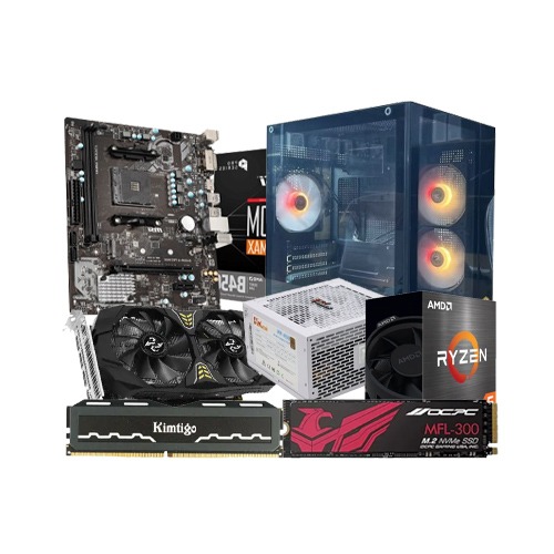 Budget PC With AMD Ryzen 5 5600 Processor and MSI B450M-A Motherboard