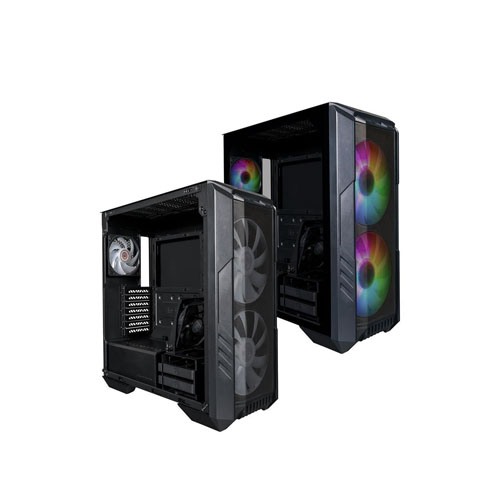 Cooler Master HAF 500 Tempered Glass ATX Mid Tower Case Black 