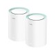 Cudy M1300 AC1200 1200mbps Gigabit Whole Home Mesh WiFi Router (2 Pack)
