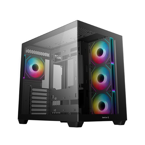 DEEPCOOL CG530 (4 FAN) MID TOWER ATX CASING - BLACK