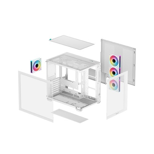 DEEPCOOL CG530 (4 FAN) MID TOWER ATX CASING - WHITE DEEPCOOL CG530 (4 FAN) MID TOWER ATX CASING - WHITE