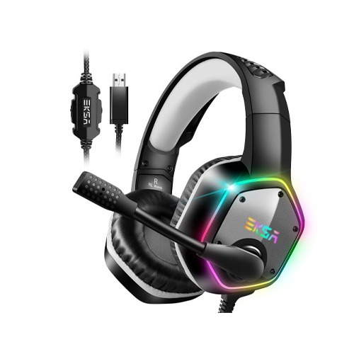 EKSA E1000 GREEN RGB USB Gaming Headset