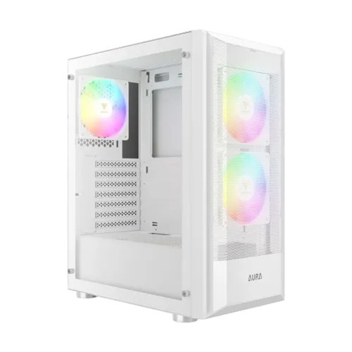 Gamdias AURA GC6 WH RGB ATX Mid-Tower Gaming Casing Gamdias AURA GC6 WH RGB ATX Mid-Tower Gaming Casing