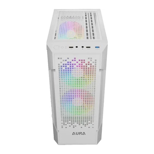 Gamdias AURA GC7 WH RGB ATX Mid-Tower Gaming Casing
