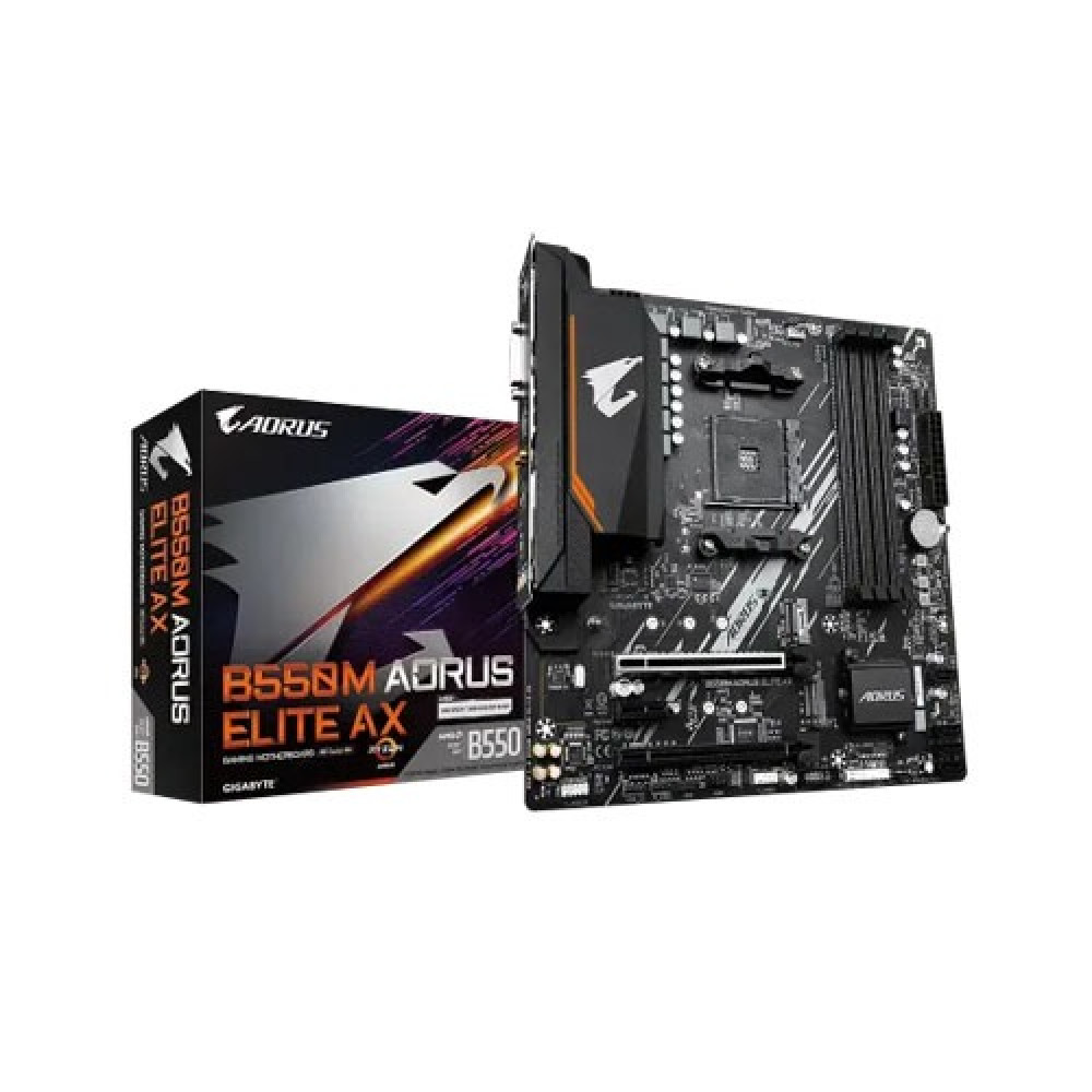 GIGABYTE B550M AORUS ELITE – MATX Moederbord Voor AMD AM4, Met PCIe 4.0, Dual M.2, RGB Fusion 2.0 En Smart Fan 5