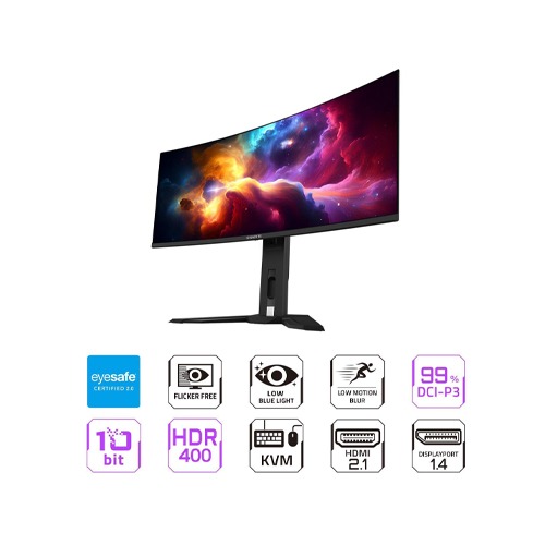 GIGABYTE MO34WQC2-34 inch QD-OLED Curved Gaming Monitor