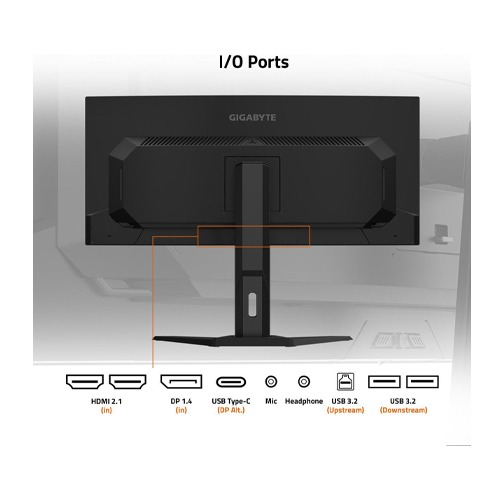 GIGABYTE MO34WQC2-34 inch QD-OLED Curved Gaming Monitor