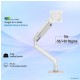 Kaloc KLC-DS160 22-40 inch Silver Adjustable Single Arm Monitor Mount Stand