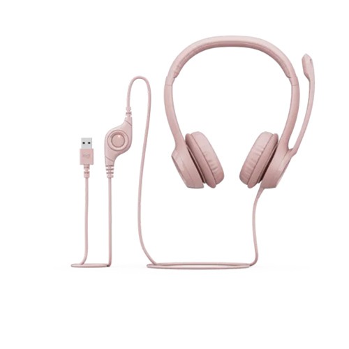 Logitech H390 USB Rose Computer Headphone