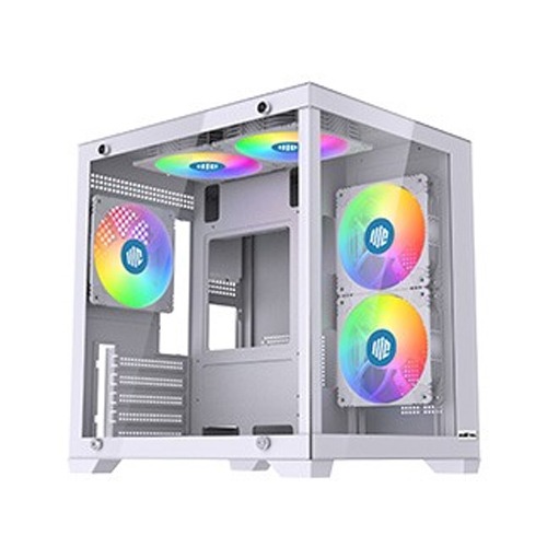 Maxcool Inferno MC5 Micro ATX Gaming Computer Case (White)