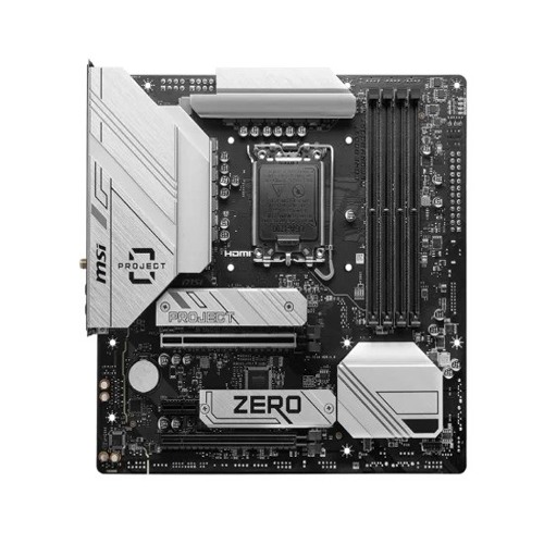 MSI B760M PROJECT ZERO LGA 1700 I DDR5 MATX Motherboards