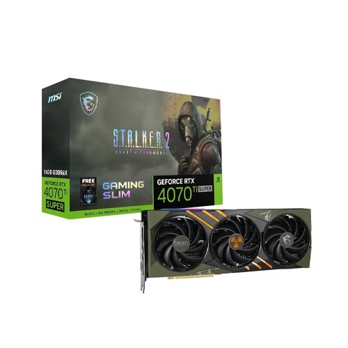 MSI GeForce RTX 4070 TI SUPER SHADOW 3X 16G OC GDDR6X Graphics Card