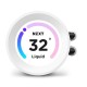 NZXT Elite 360 RGB 360mm AIO liquid cooler With RGB Controller and RGB Fans (White) 