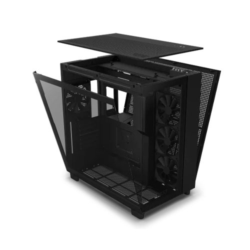 NZXT H9 Flow Dual-Chamber Mid-Tower Airflow Casing black