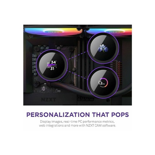 NZXT Kraken 360 RGB 360mm AIO Liquid CPU Cooler with LCD Display