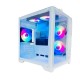 OVO SEAVIEW FH-919 MINI RGB GAMING CASE (WHITE)