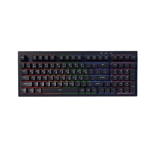 PC POWER BLACK KINGHT SILENT-98 GAMING WIRED KEYBOARD