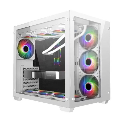 PC POWER ICEBERG V2 PP-H40 ARGB ATX WHITE DESKTOP GAMING CASING