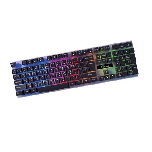 PC Power L801TA RGB Rainbow Glow Keyboard Black