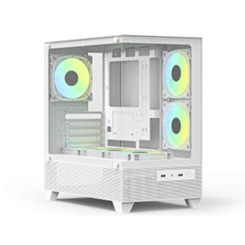 PC Power Sea View V2 PG-H35 WH ATX Desktop Gaming Case
