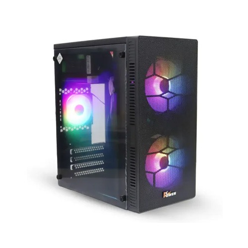 PC Power X2601 BK Spider Web Mesh mATX Casing With Power Supply PC Power X2601 BK Spider Web Mesh mATX Casing With Power Supply
