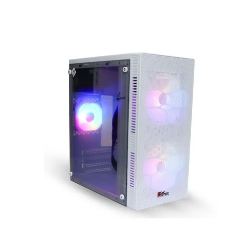 PC Power X2601 WH Spider Web Mesh mATX Casing With Power Supply