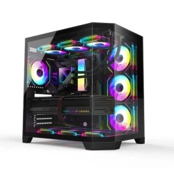 Revenger Air Box 7 ARGB Infinity Fans with Remote Controller Full Tower Black Desktop Gaming Case