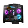 Revenger Air Box Mini 5 ARGB Infinity Fans Mid-Tower Black Gaming Desktop Case 