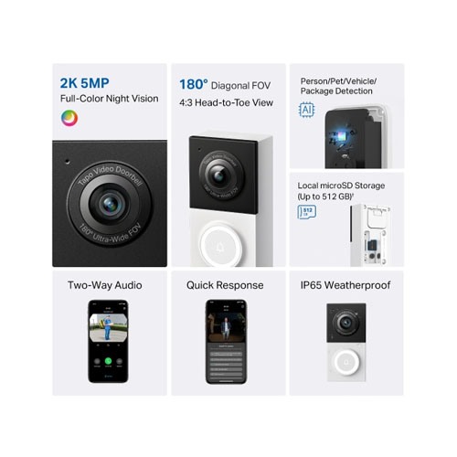 Tapo D130 Smart Wired Video Doorbell