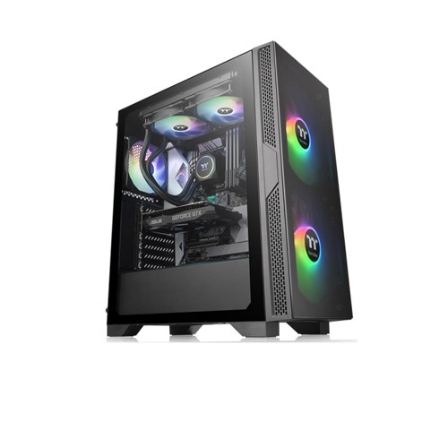 Thermaltake Versa T25 TG Window Mid Tower Chassis Black