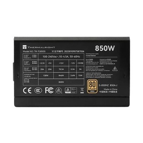 TR-TG 850S 80+ Gold NON modular Power Supply 