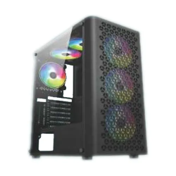 PC Power PP-GS2407 BK Trinity Mesh Desktop Gaming Casing