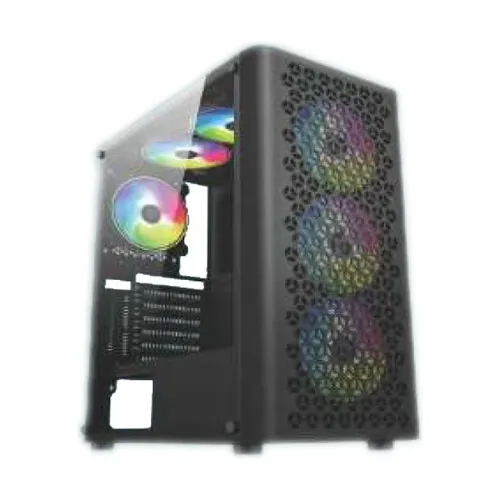 PC Power PP-GS2407 BK Trinity Mesh Desktop Gaming Casing