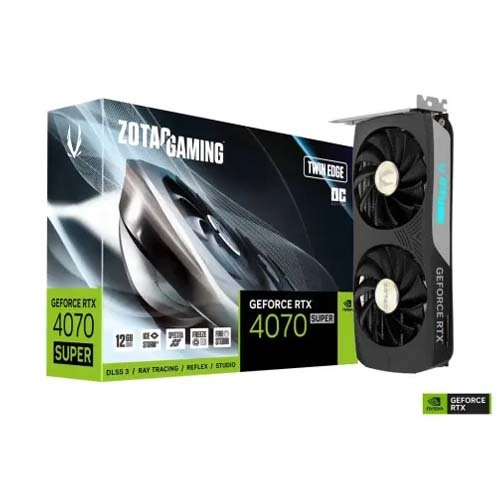 ZOTAC GAMING GeForce RTX 4070 SUPER Twin Edge OC 12GB GDDR6X Graphics Card