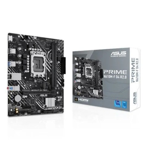ASUS PRIME H610M-F D4 R2.0 DDR4 LGA1700 mATX Motherboard ASUS PRIME H610M-F D4 R2.0 DDR4 LGA1700 mATX Motherboard