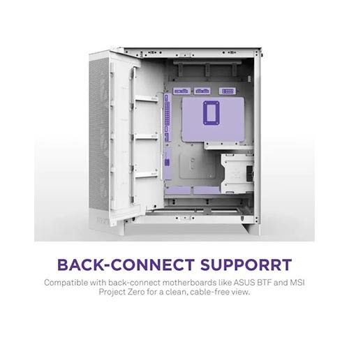 NZXT H9 Flow (2025) Dual-Chamber Mid-Tower ATX Airflow Casing - White