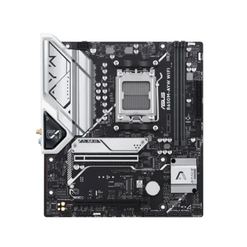 ASUS B650M-AYW WIFI AMD AM5 DDR5 Micro-ATX Motherboard ASUS B650M-AYW WIFI AMD AM5 DDR5 Micro-ATX Motherboard