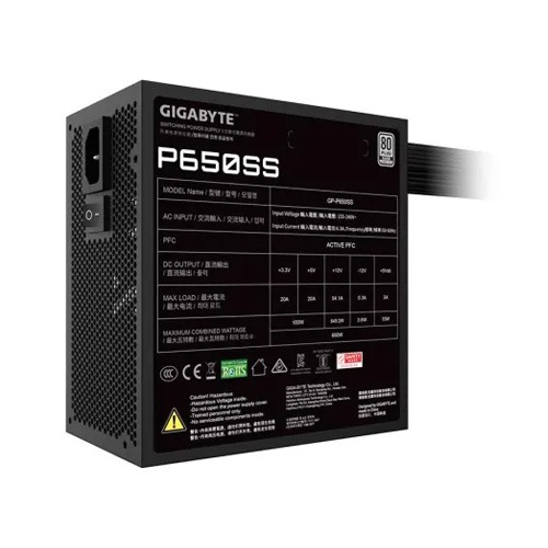 Gigabyte P650SS 650W 80 Plus Silver ATX Power Supply