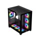 PC POWER ICEBERG V2 GAMING CASE WITH 10 ARGB FAN (Black)