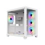 PC POWER ICEBERG V2 GAMING CASE WITH 7 ARGB FAN (White)