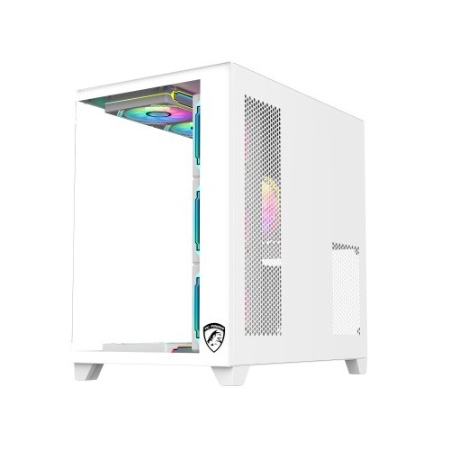 PC POWER ICEBERG V3 GAMING CASE  WITH 10 ARGB (WHITE)