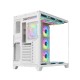 PC POWER ICEBERG V3 GAMING CASE  WITH 650W PSU & 10 ARGB (WHITE)