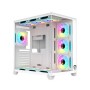 PC POWER ICEBERG V3 GAMING CASE  WITH 650W PSU & 10 ARGB (WHITE)