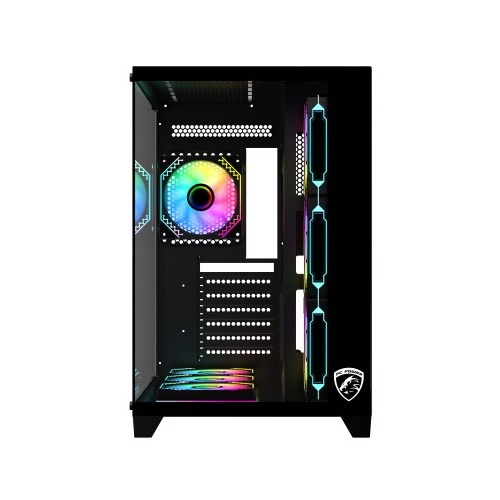 PC POWER ICEBERG V3 GAMING CASE  WITH 7 INFINITY ARGB FAN  (BLACK)
