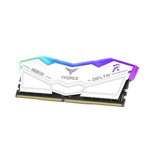 TEAM T-FORCE DELTA RGB 32GB (16GBx2) 6000MHz DDR5 Gaming RAM White