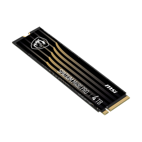 MSI SPATIUM M480 PRO 4TB PCIe 4.0 M.2 NVMe SSD