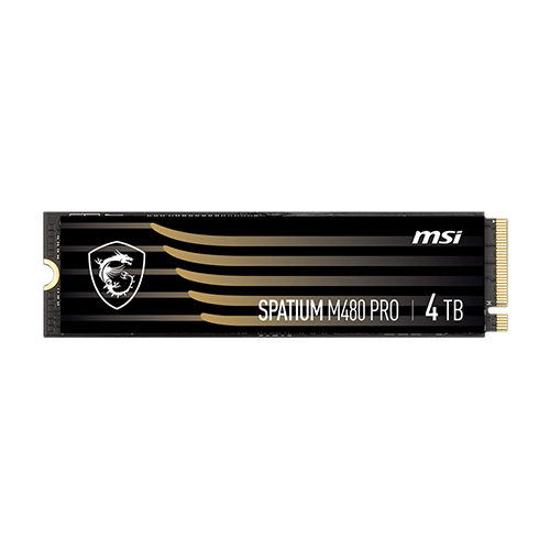 MSI SPATIUM M480 PRO 4TB PCIe 4.0 M.2 NVMe SSD