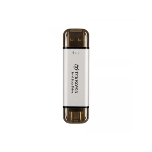 Transcend ESD310S 1TB USB Type-A & Type-C OTG Silver Portable SSD #TS1TESD310S